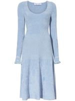 Proenza Schouler White Label robe texturée à encolure ronde - Bleu - thumbnail