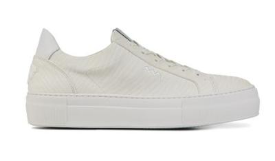 Floris van Bommel Dames Sneakers in Leder (Wit)