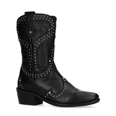 Sacha leren cowboylaarzen met studs zwart Sacha leren cowboylaarzen met studs zwart