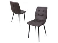 Set van 4 stoelen ELINA grijs - thumbnail