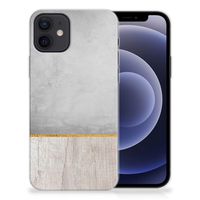 iPhone 12 | 12 Pro (6.1") Bumper Hoesje Wood Concrete