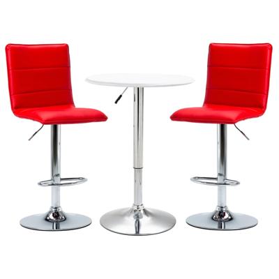 vidaXL 3-delige Barset kunstleer wit vidaXL 3-delige Barset kunstleer wit