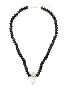 JIA JIA collier en or 14ct à perles en quartz - Noir