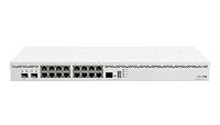 Mikrotik CCR2004-16G-2S+ kabelrouter, 16 Gigabit Ethernet, wit