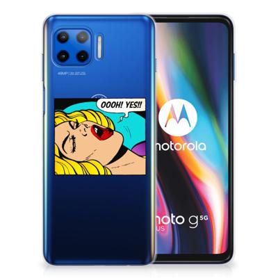 Motorola Moto G 5G Plus Silicone Back Cover Popart Oh Yes