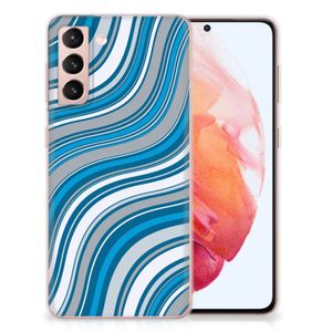 Samsung Galaxy S21 TPU bumper Waves Blue