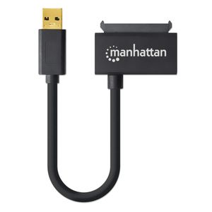 Manhattan HDD/ SSD Adapter [1x USB 3.2 Gen 1 stekker A (USB 3.0) - 1x SATA-combi-stekker 15+7-polig] 130424 0.15 m