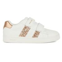 Geox Dames J Eclyper Girl A Sneakers, Wit-rosgoud., 37 EU