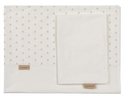 Pericles ledikantlaken en sloop 100 x 150 cm katoen