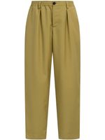 Marni pantalon fuselé à détails plissés - Vert