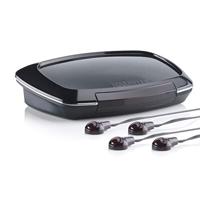 Marmitek 8091d Extender - Marmitek Invisible Control Black 4 - Bedien apparatuur in een gesloten kast met uw eigen afstandsbediening - 4 x Emitter LEDs - Infraroodverlenging - Tafelmodel, Zwart