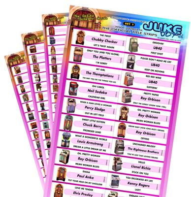Jukebox Titelstrips (Roze) Jukebox Titelstrips (Roze)