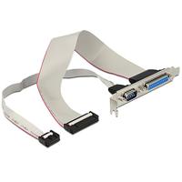 Sleufplaat Delock 83445 1x D-SUB25 + 1x D-Sub9