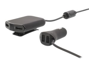 Sweex CH-018BL Autolader 4-uitgangen 9.6 A Usb Zwart