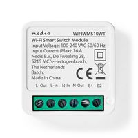 Nedis SmartLife Schakelaar | Wi-Fi | 3680 W | Kroonsteen | App beschikbaar voor: Android / IOS - WIFIWMS10WT