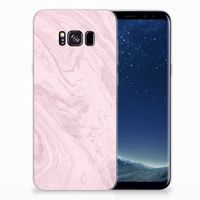 Samsung Galaxy S8 Plus TPU Siliconen Hoesje Marble Pink - Origineel Cadeau Vriendin - thumbnail