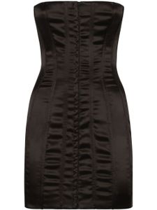 Dolce & Gabbana strapless satin minidress - Noir