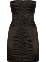 Dolce & Gabbana strapless satin minidress - Noir - thumbnail