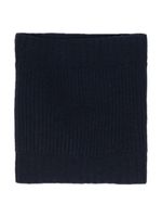 Eleventy ribbed-knit cashmere scarf - Bleu