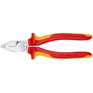 KNIPEX Kracht-kombitang 02 06 180 VDE combinatietang Lengte 180mm