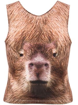 Collina Strada Tanktop met print - Bruin