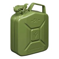 Metalen jerrycan legergroen voor brandstof 5 liter - thumbnail