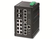 Edimax IGS-5416P - Industriële 16-poorts Gigabit PoE+ Web Managed Switch met 8 PoE+ poorten en 4 SFP-poorten
