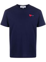 Comme Des Garçons Play t-shirt à patch cœurs - Bleu - thumbnail