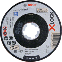 Bosch Accessoires X-LOCK Slijpschijf Expert for Metal 115x1.6x22.23mm, recht - 1 stuk(s) - 2608619252