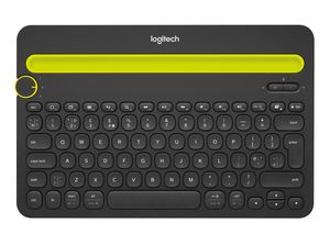 Logitech Bluetooth® Multi-Device Keyboard K480 toetsenbord Universeel QWERTY US International Zwart, Limoen