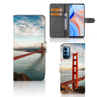 OPPO Reno 4 Pro 5G Flip Cover Golden Gate Bridge - thumbnail