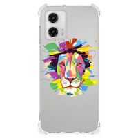 Motorola Moto G73 Stevig Bumper Hoesje Lion Color