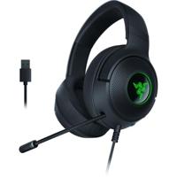 Razer Kraken V3 X USB - Bedrade USB-gamingheadset - Ultralicht en comfortabel (Ultralicht 285g, TriForce-drivers 40mm, HyperClear cardioïde microfoon, 7.1 Surround Sound, Chroma RGB) Zwart