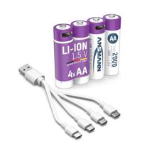 Ansmann Mignon AA 2000 Typ USB-C 4er Blister (1800