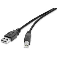 Renkforce USB-kabel USB 2.0 USB-A-stekker, USB-B-stekker 50,00 cm zwart vergulde stekkercontacten RF-4463067