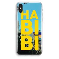 Habibi Majorelle : iPhone XS Max Transparant Hoesje - thumbnail