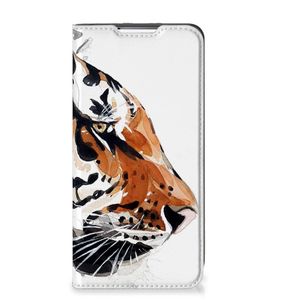 Bookcase Samsung Galaxy S22 Plus Watercolor Tiger