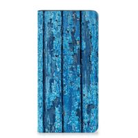 Samsung Galaxy A14 5G Book Wallet Case Wood Blue