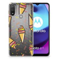 Motorola Moto E20 | E40 Siliconen Case Icecream - thumbnail