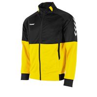 Authentic Poly Full Zip Jacket Geel Zwart - thumbnail