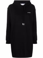 Off-White robe-sweat à rayures Diag - Noir - thumbnail