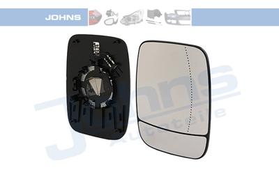 Spiegelglas, buitenspiegel JOHNS, Inbouwplaats: rechts: , u.a. fÃ¼r Fiat, Renault, Opel