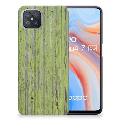 OPPO Reno4 Z | A92s Bumper Hoesje Green Wood OPPO Reno4 Z | A92s Bumper Hoesje Green Wood