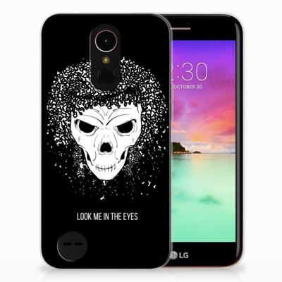 Silicone Back Case LG K10 2017 Skull Hair
