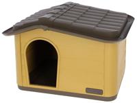 Kerbl Pet Paola Eco Kattenhuis, duurzaam, weerbestendig, eenvoudige montage, ideaal voor kattenkatten- en egels, honingraat, bruin, 60 x 51 x 41 cm
