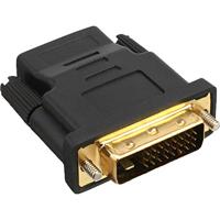 InLine 17660P HDMI-DVI-adapter, HDMI-aansluiting naar DVI-stekker, vergulde contacten, 4K2K compatibel