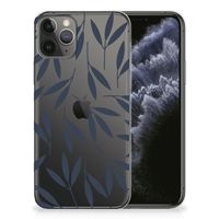 Apple iPhone 11 Pro TPU Case Leaves Blue - thumbnail