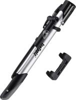 IceToolz handpomp met drukmeter aluminium zilver