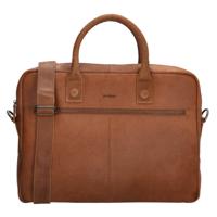 MicMacbags JM Bags Laptoptas 15,6 inch Oslo Cognac