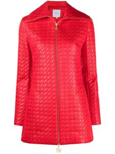 Patou veste zippée à design matelassé - Rouge